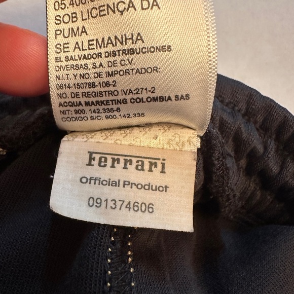 PUMA Scuderia Ferrari Men's Size Small Motorsport Sweatpants Black Drawstring - Picture 9 of 13